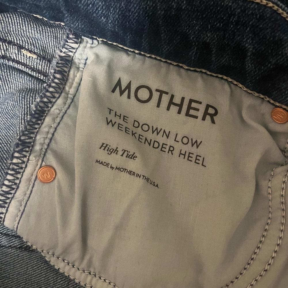 MOTHER Dark Blue Flare Jeans - Picture 3 of 4